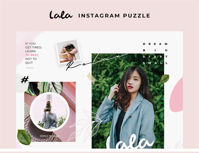 Free Lala Puzzle Instagram Post Templates