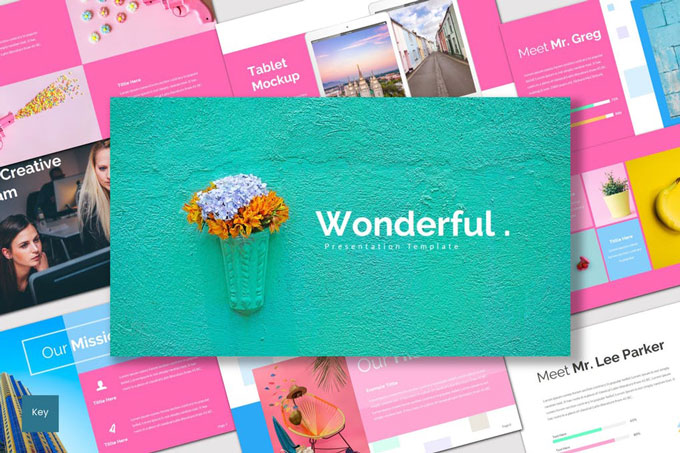 colorful keynote template