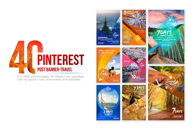 Free Pinterest Travel Banners