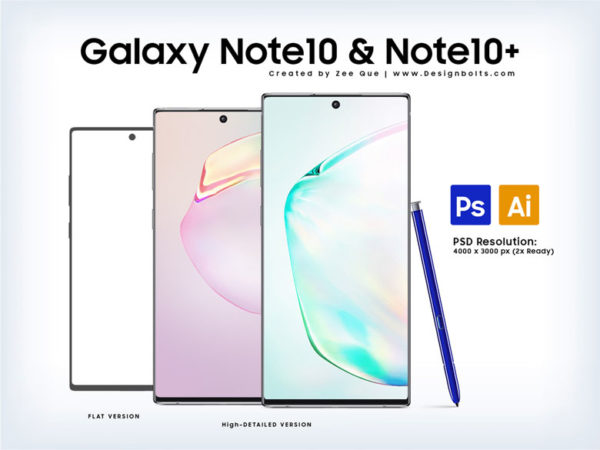 Download 10+ Free Samsung Galaxy Note 10/Note 10 Plus PSD Mockup ...