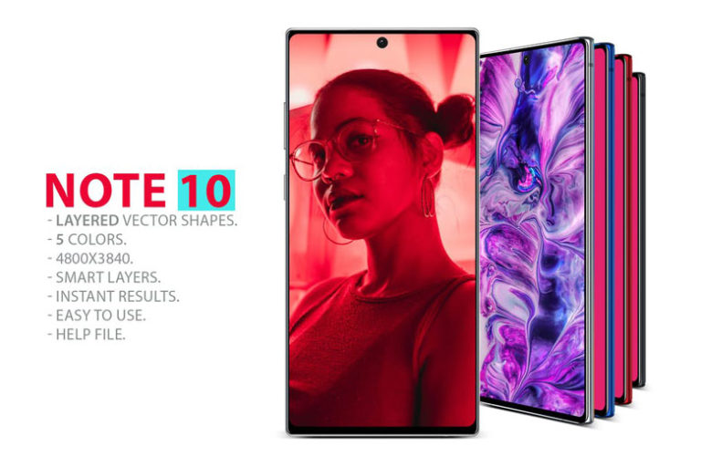 Download 10+ Free Samsung Galaxy Note 10/Note 10 Plus PSD Mockup ...