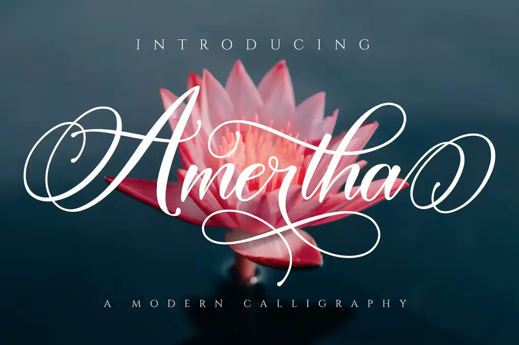 Amertha Modern Calligraphy Font