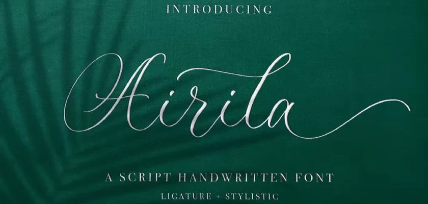 Airila - Calligraphy Script Handwritten Font