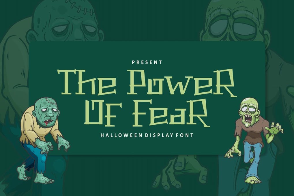 The Power of Fear Halloween Display Font