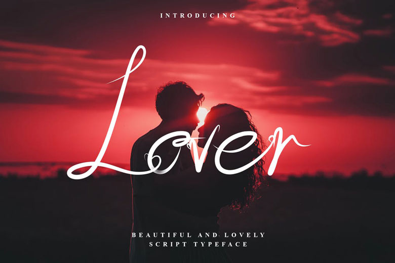Lover Romantic Valentine Script Font