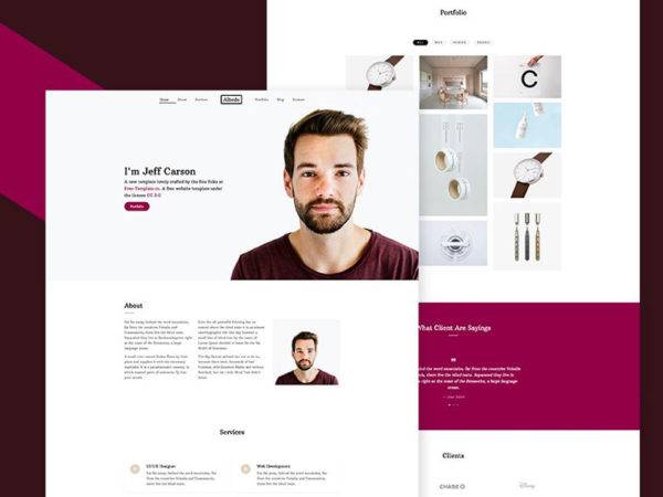 20+ Best Free Responsive HTML CSS Portfolio Templates In 2024