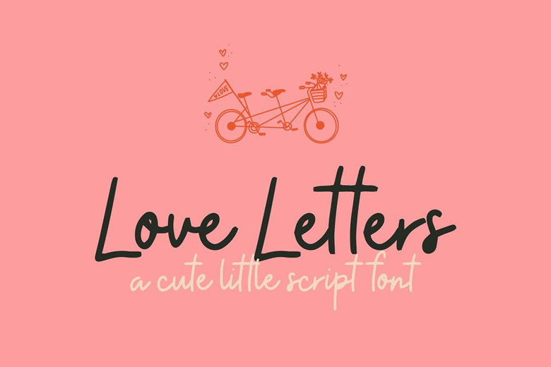 Love Letters A Cute Little Script Font