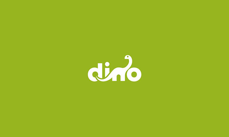 dinosaur typographic logo