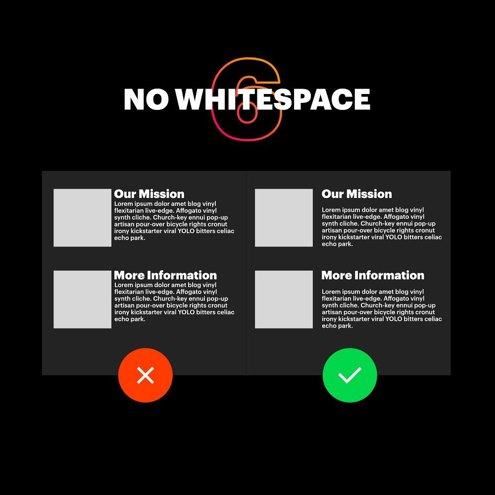 importance of white space in design