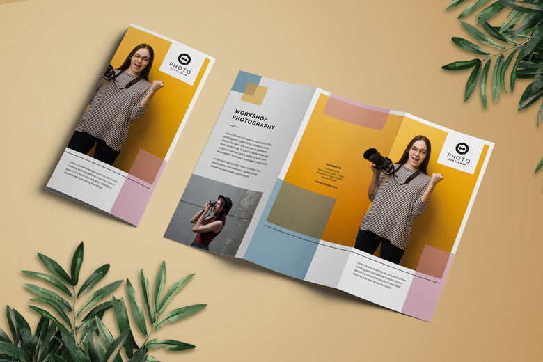Photography Trifold Brochure Template For InDesign