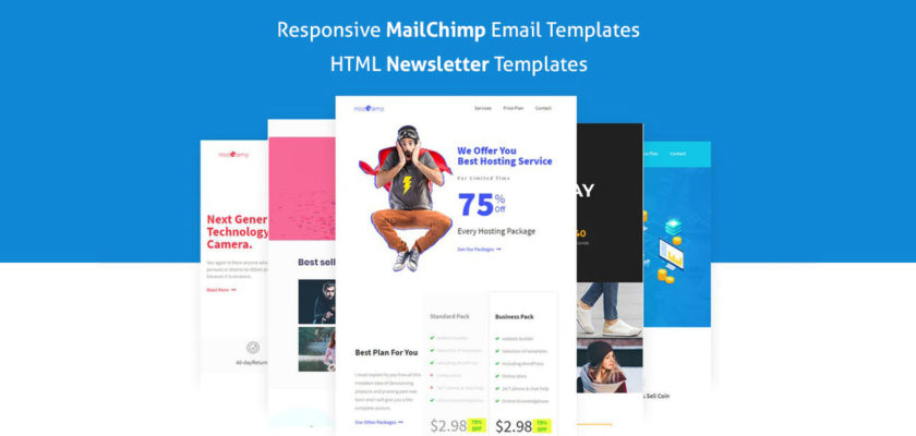 Responsive MailChimp Email Templates, HTML Newsletter Templates