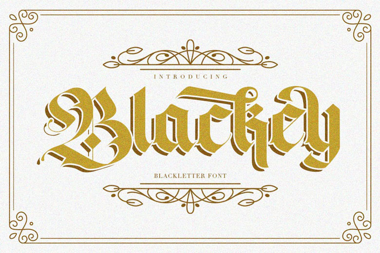 Modern Handmade Blackletter Font
