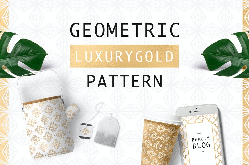 Geometric Luxury Gold Patterns