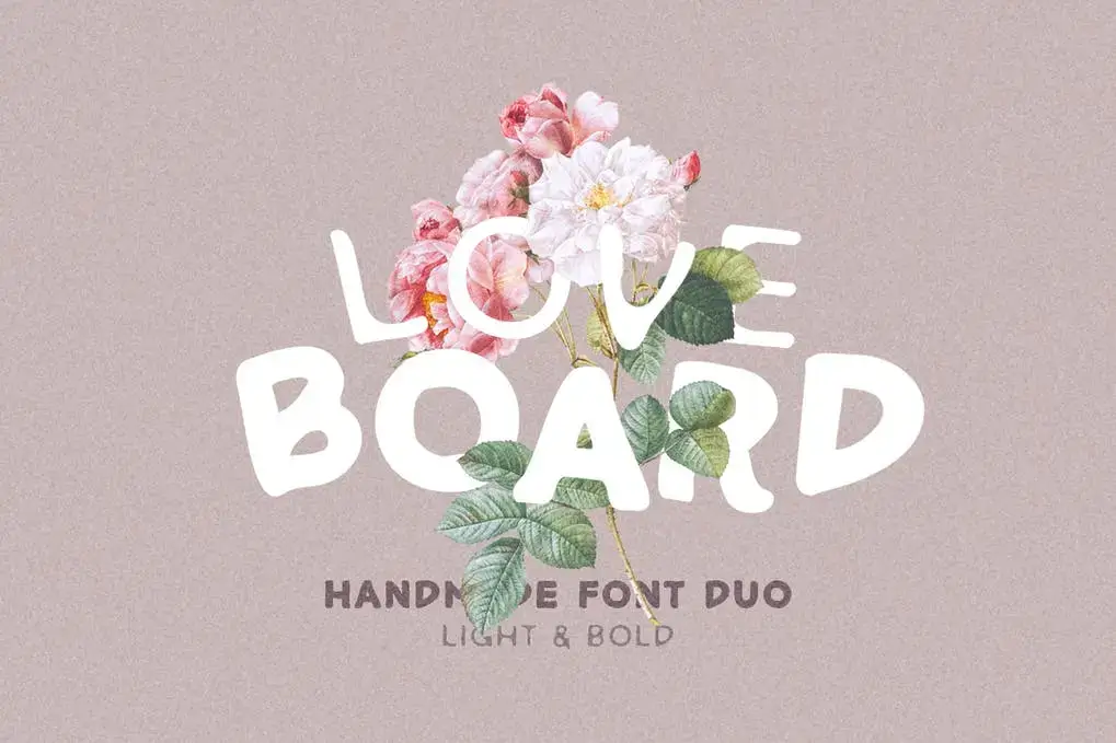 Love Board - Handmade Font Duo