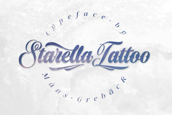 Starella Beautiful Tattoo Script Font