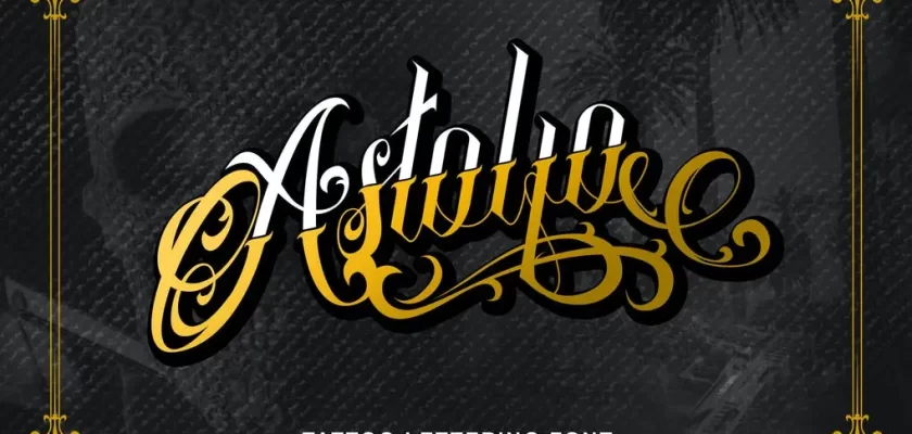 Astolfo - Tattoo Lettering Font