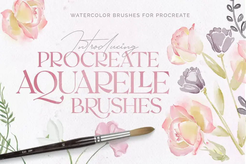 Aquarelle - Realistic Watercolor Procreate Brushes