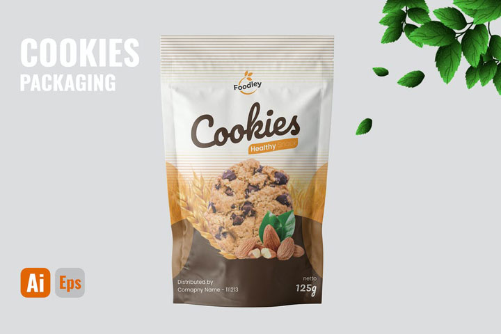 Cookies Packaging Mockup Template