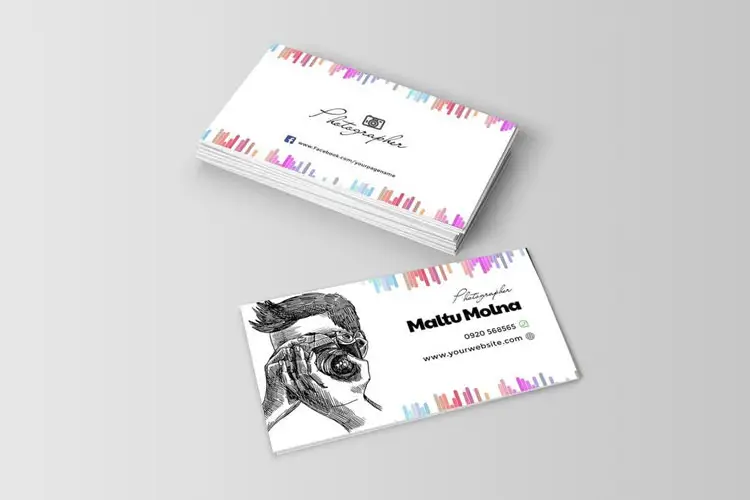 Professional Photographer Visiting Card Template