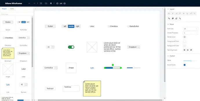 Athene - Open Source Wireframing Tool