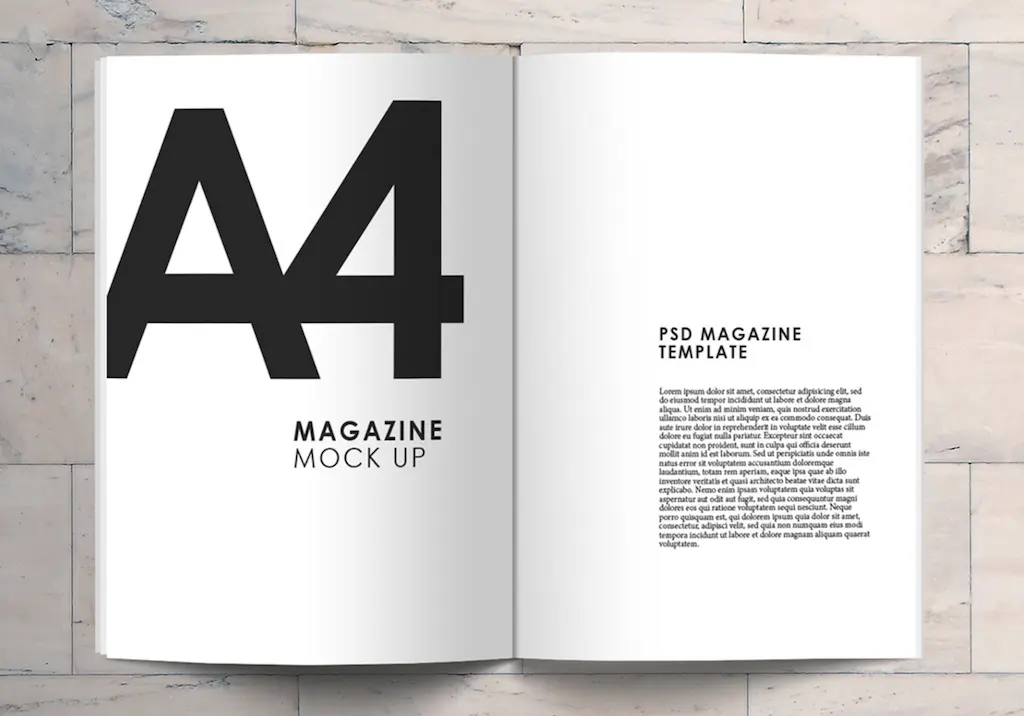 Magazine Mockup for Magazine Concepts Free