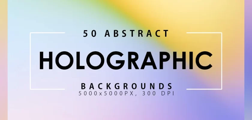 Abstract Holographic Backgrounds & Textures