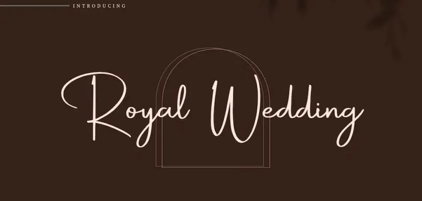 Royal Wedding - Modern Script Calligraphy Font