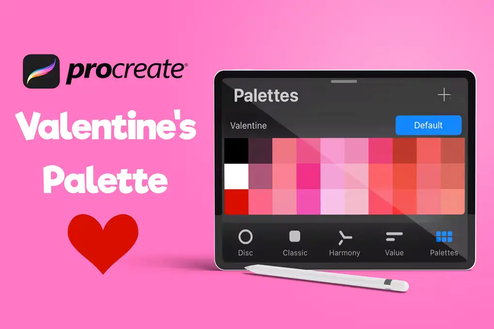 Valentine's Procreate Color Palette