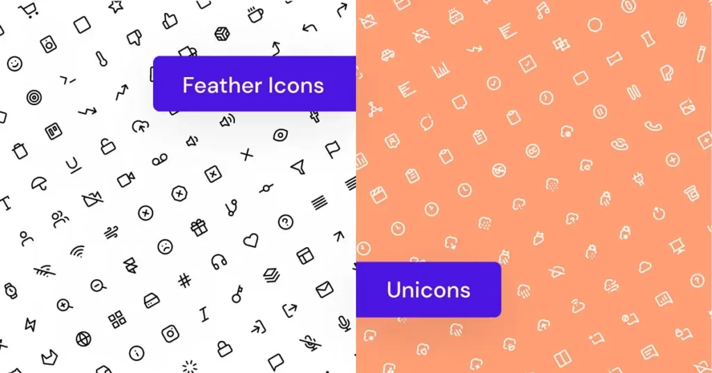 Free Figma Feather Icons & Unicons Library