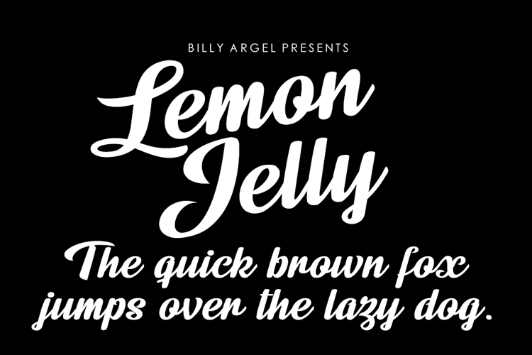 Lemon Jelly - Procreate Calligraphy Font (Free)