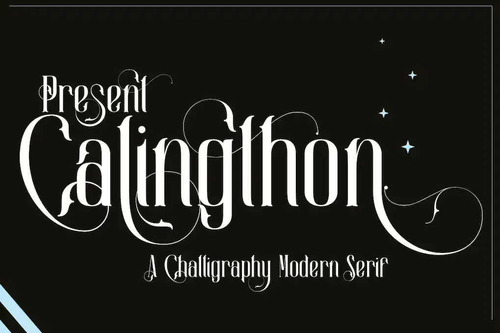 Calingthon - A Calligraphy Modern Serif Font