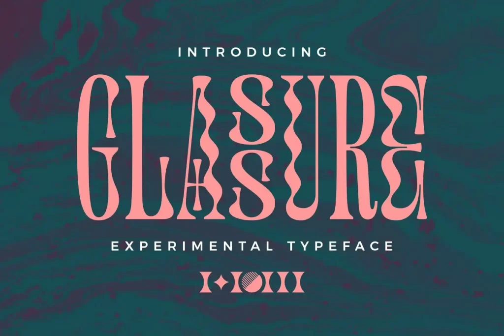 Glassure Experimental Typeface Font