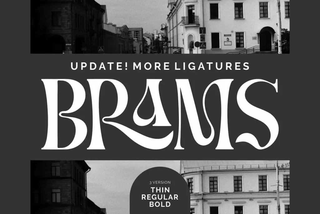 Brams - Unique Wavy Serif Font
