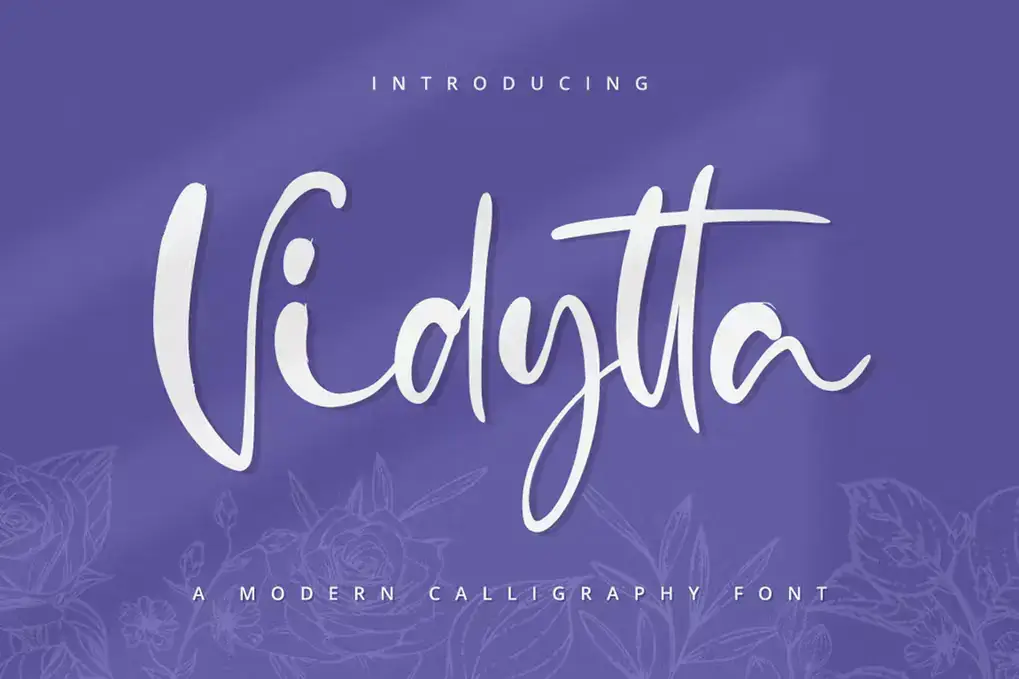 Vidytta - Wavy Lettered Handwritten Font