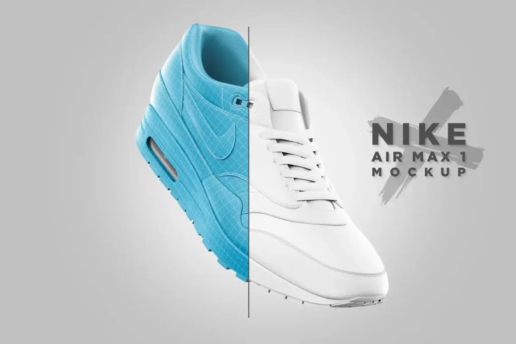 Nike Air Max 1 Mockup PSD Template