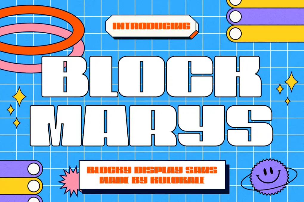 Block Marys - Hipster Display Sans Font