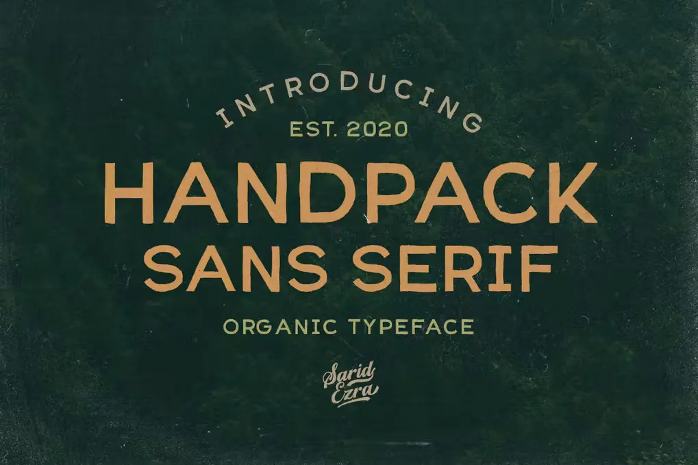 Handpack Sans - Handmade Organic Font