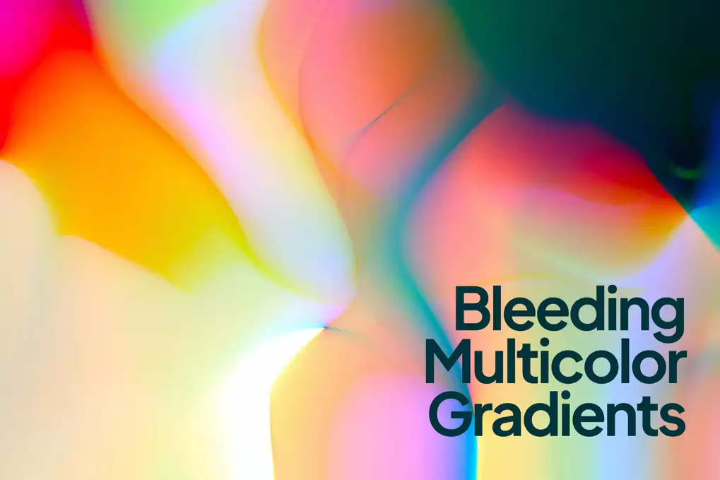 Bleeding Multicolor Gradient Backgrounds