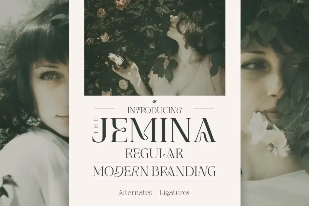 Jemina - Modern Curvy Font