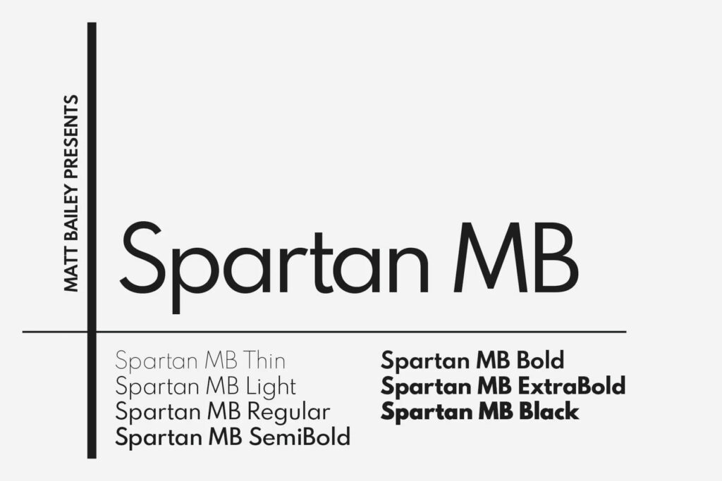 Spartan - Free Modern Geometric Font Family