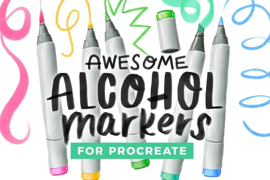 Alcohol Marker Brushes for Procreate