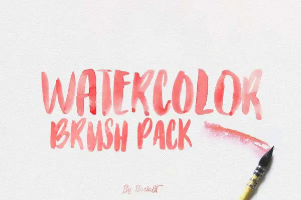 Free Watercolor brush pack NEW by BasicX