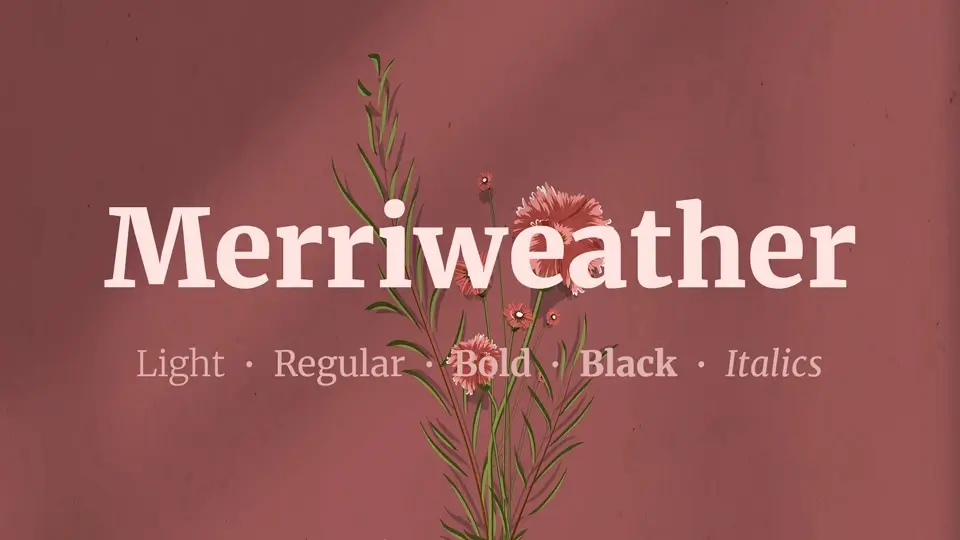 Merriweather - Serif Font Family