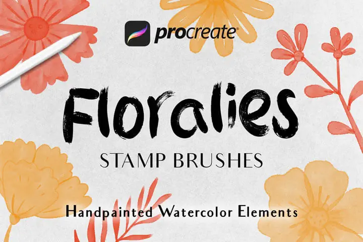 Floralies - Procreate Hand-painted Watercolor Elements