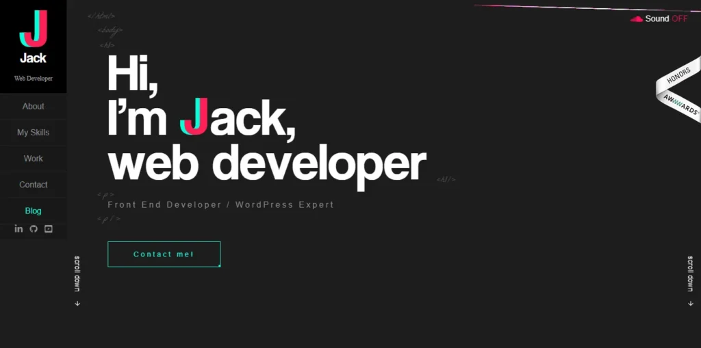 Jack Jeznach Front End Developer Portfolio Website