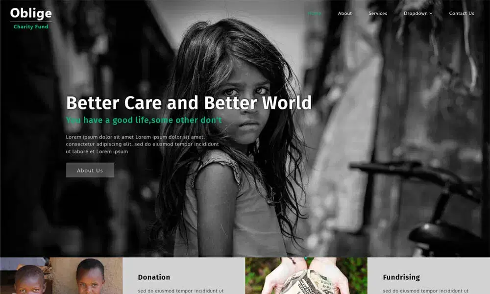 Free Society & People Bootstrap Website Template