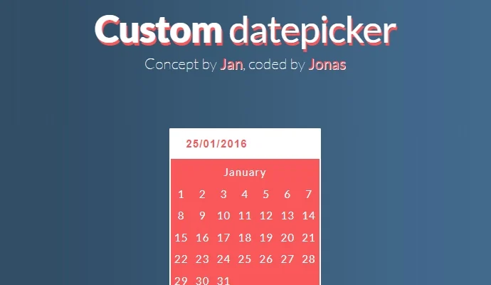 Custom Datepicker