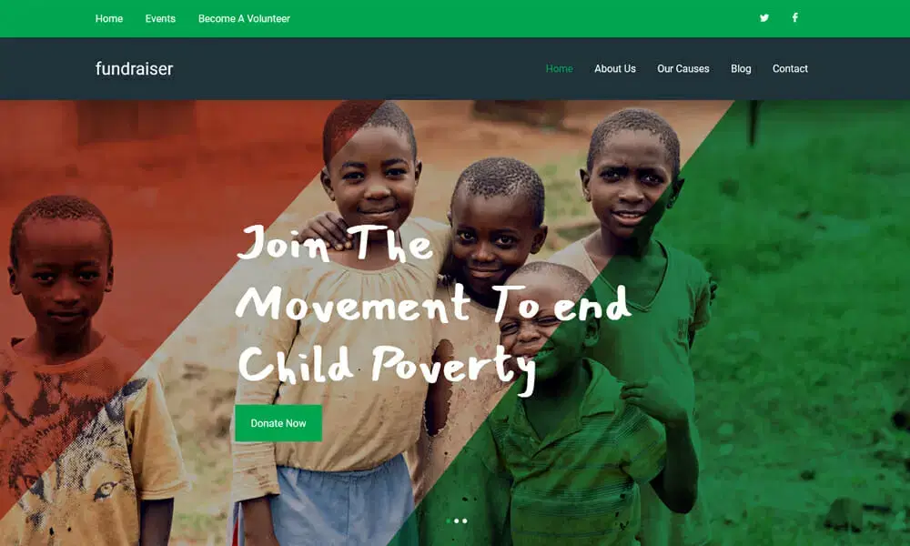 Free Bootstrap NGO Website Template