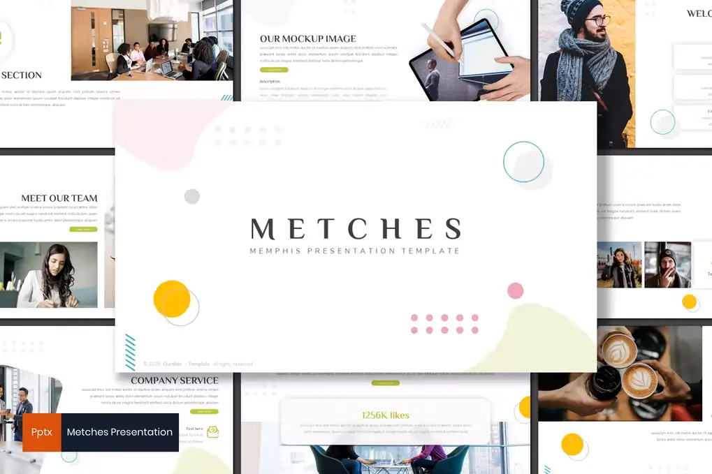 Metches - Free Minimalist Powerpoint Template