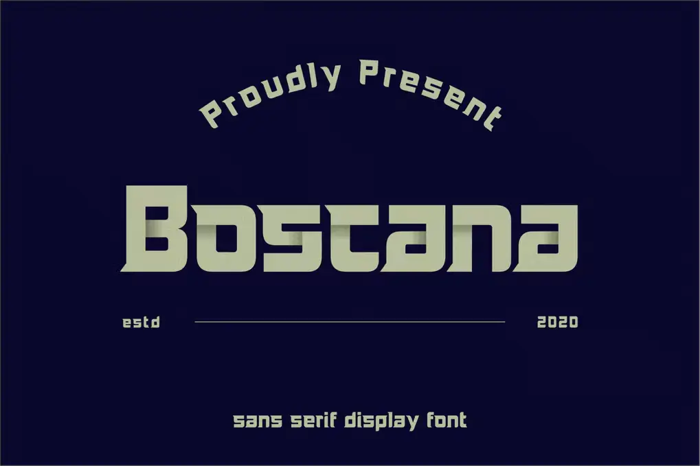 Thick Sans Serif Display Font
